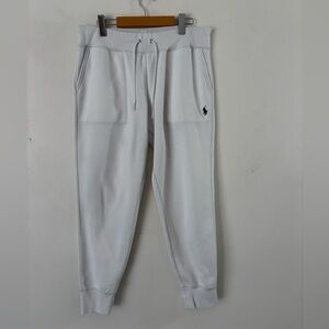 Polo by Ralph Lauren Sophisticated Sportswear White Double knit Cotton Joggers